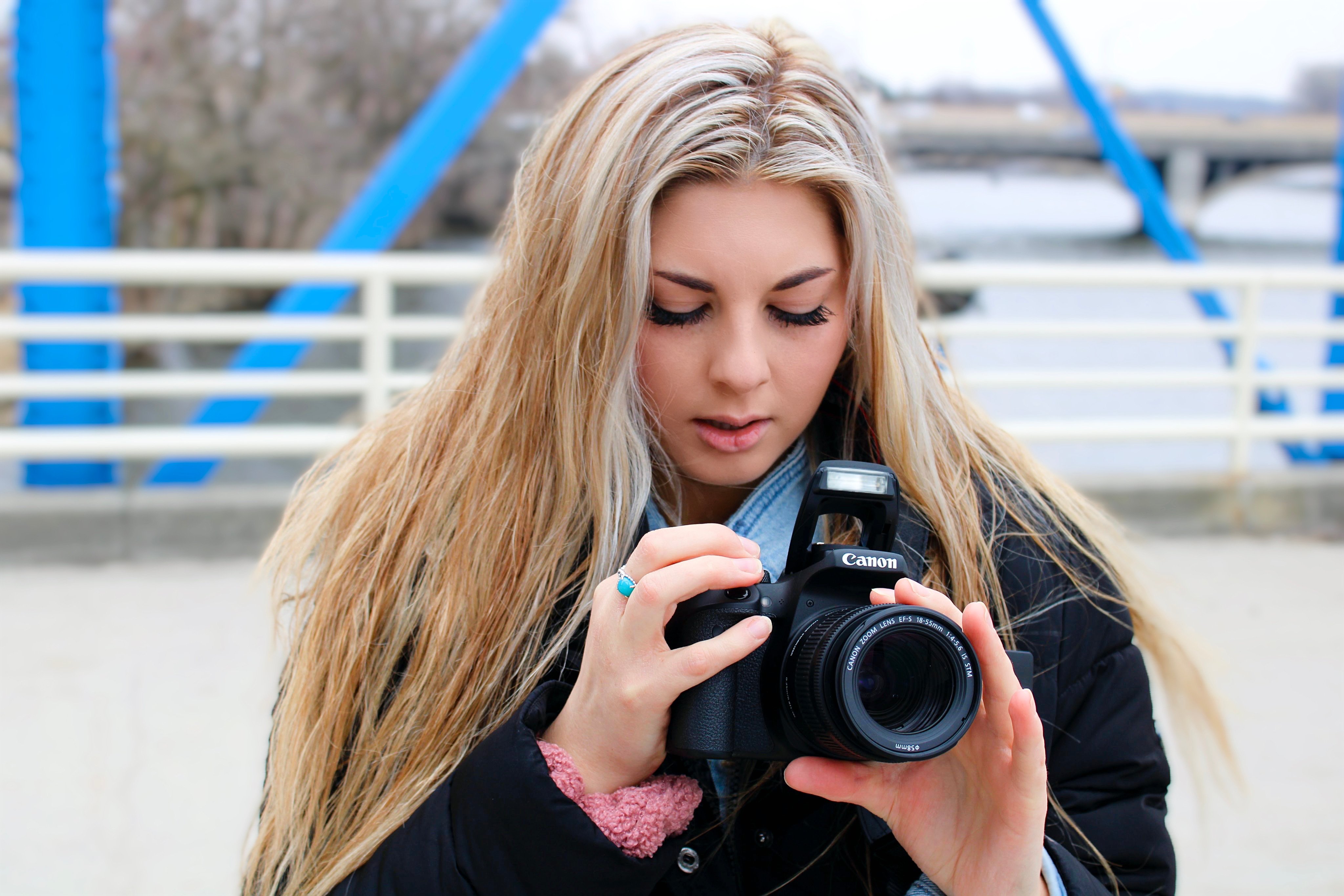 me holding a camera
