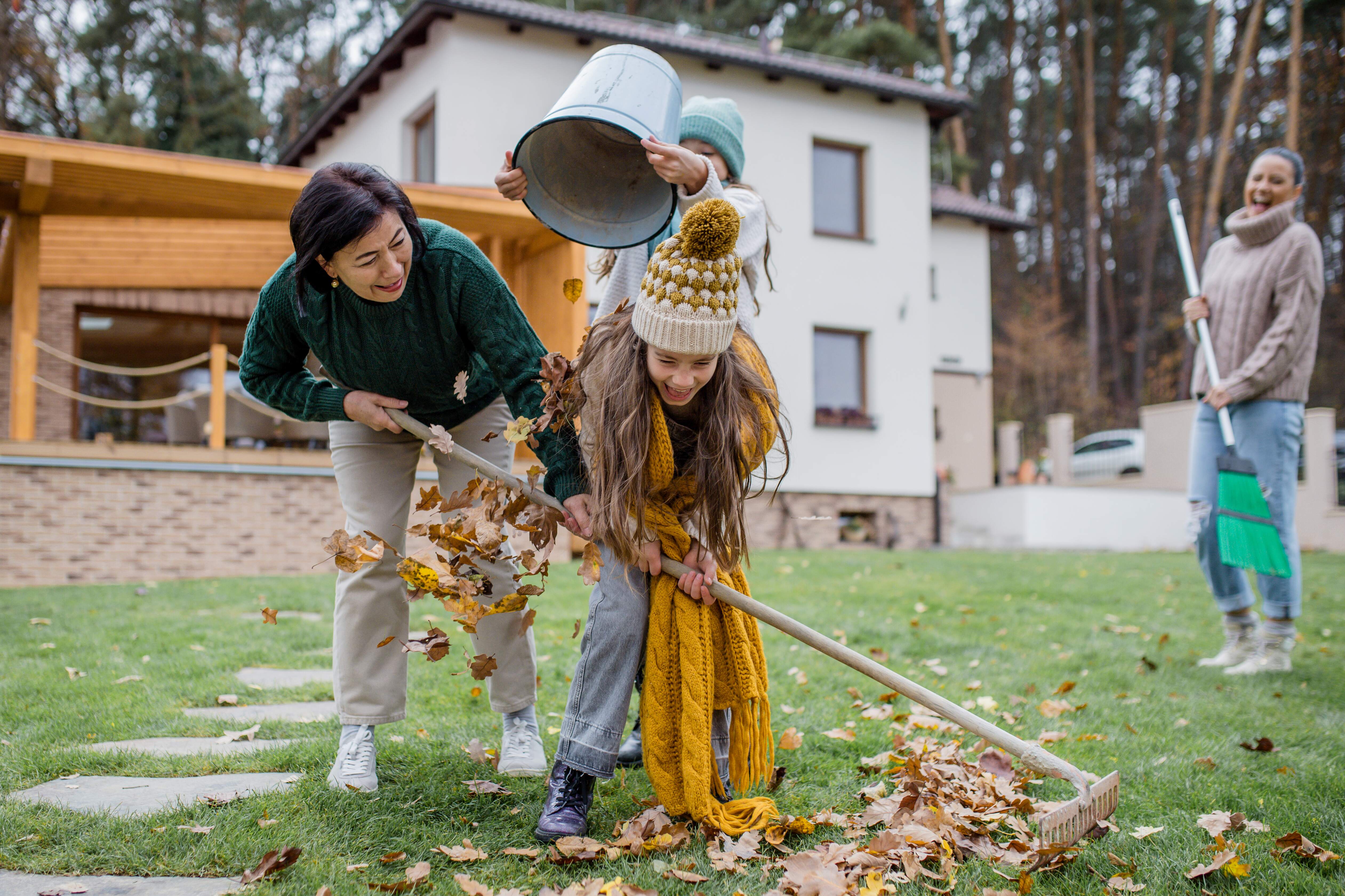 Adobe Women Raking Leaves REDUCED